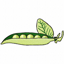 Peas Embroidery Design 6 Peas Embroidery Design 6
